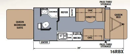 Coachmen Apex 16RBX floor plan