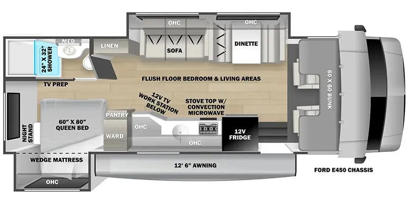 2024 Forest River Forester LE 2551DSLE - Floor plan