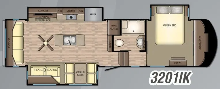 CrossRoads Volante 3201IK floor plan