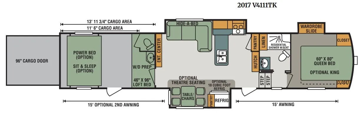 K-Z Venom V4111TK floor plan