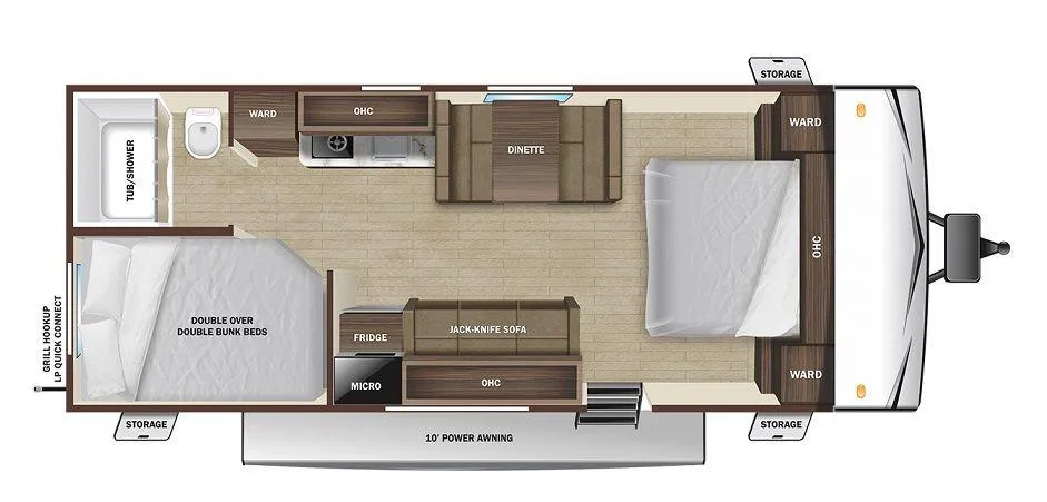 2026 Starcraft 231BH Autumn Ridge - Floor plan