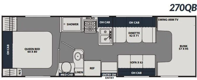 2024 Coachmen Leprechaun 270QB - Floor plan