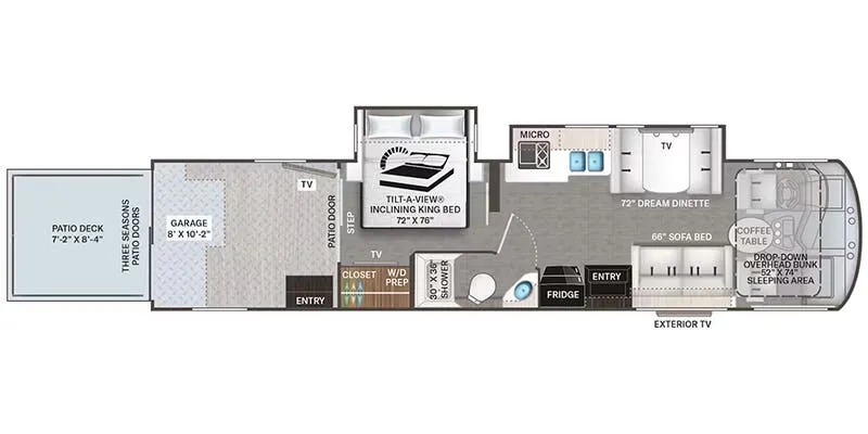 2025 Thor Motor Coach Outlaw 38KB - Floor plan