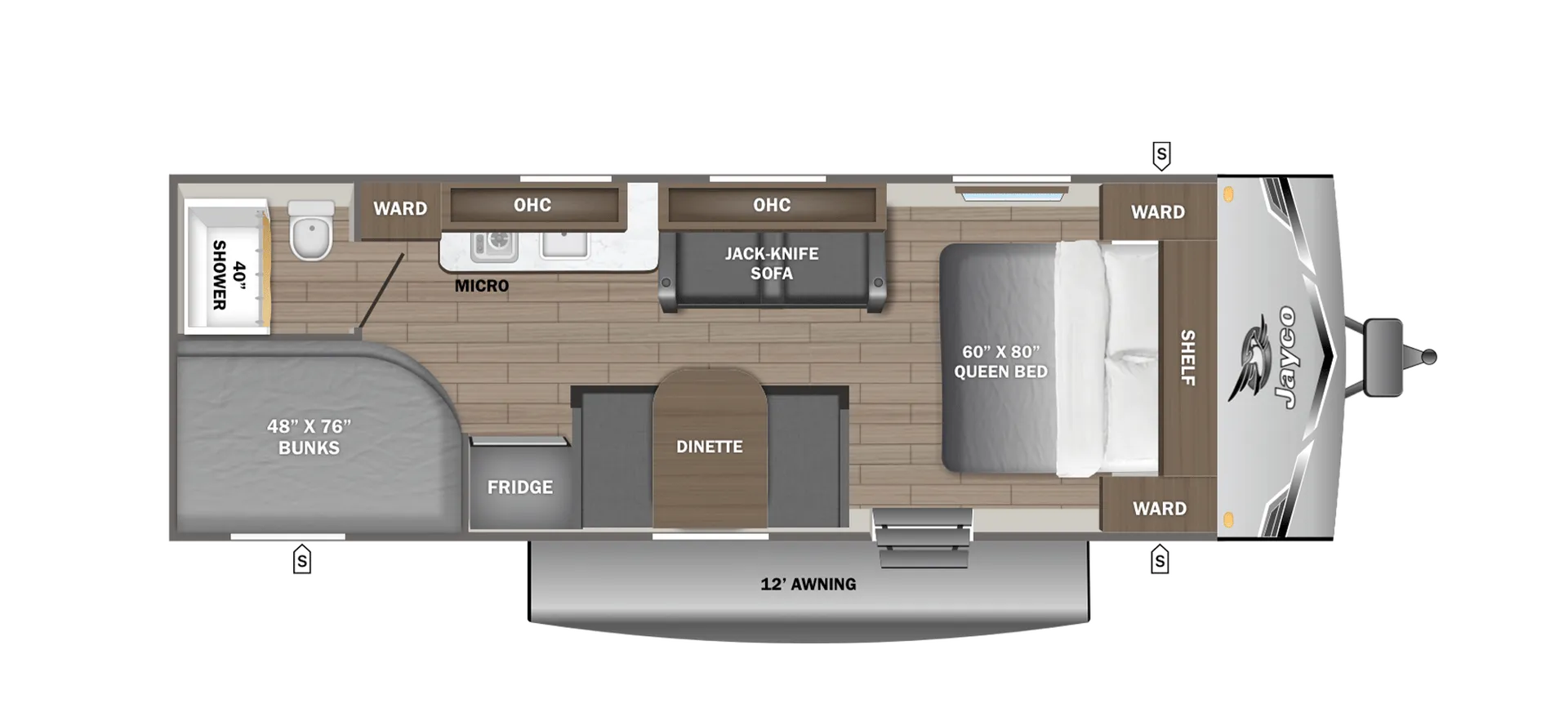 2026 Jayco Jay Flight SLX 250BH - Floor plan