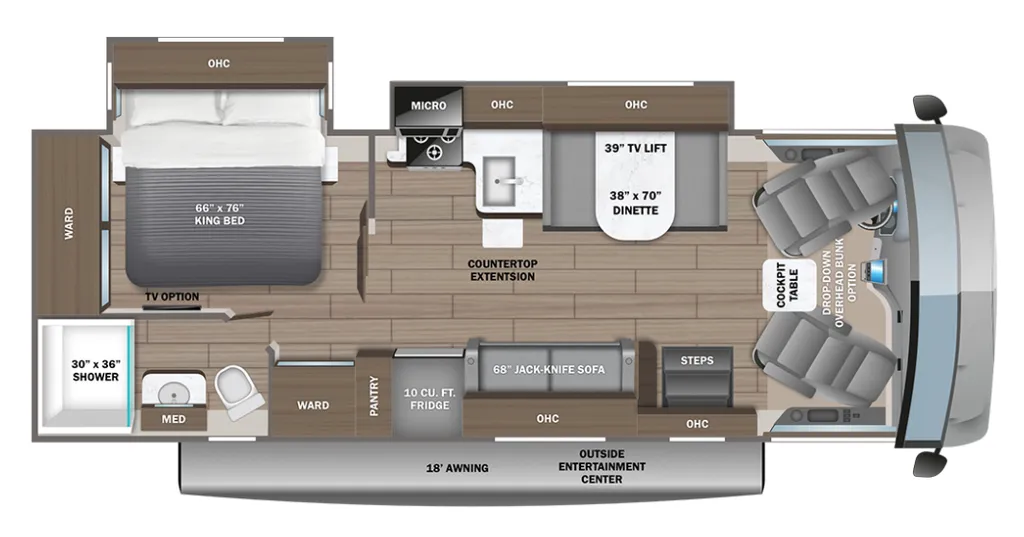 2026 Entegra Coach Vision 27A floor plan