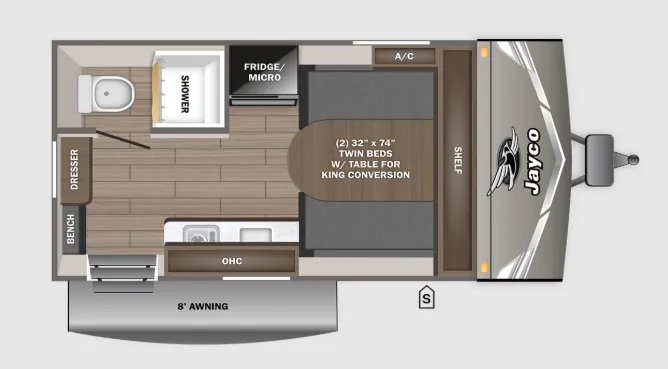 Jayco Jay Flight Sport Edition 140TBW floor plan