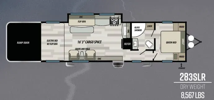 Forest River Sandstorm SLR 283SLR floor plan