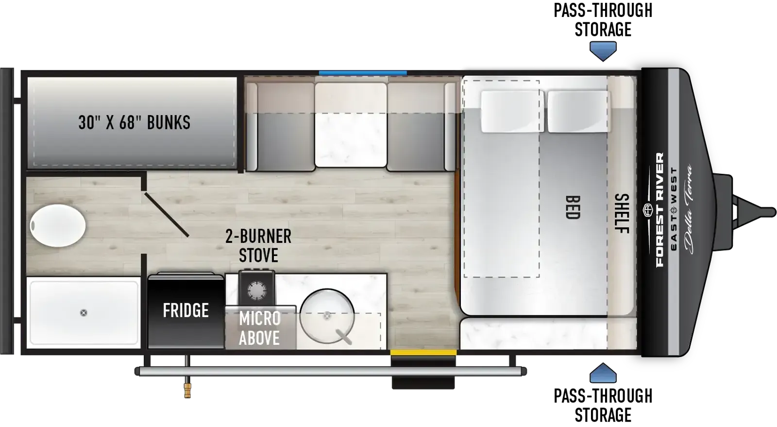 East to West Della Terra 15BH floor plan