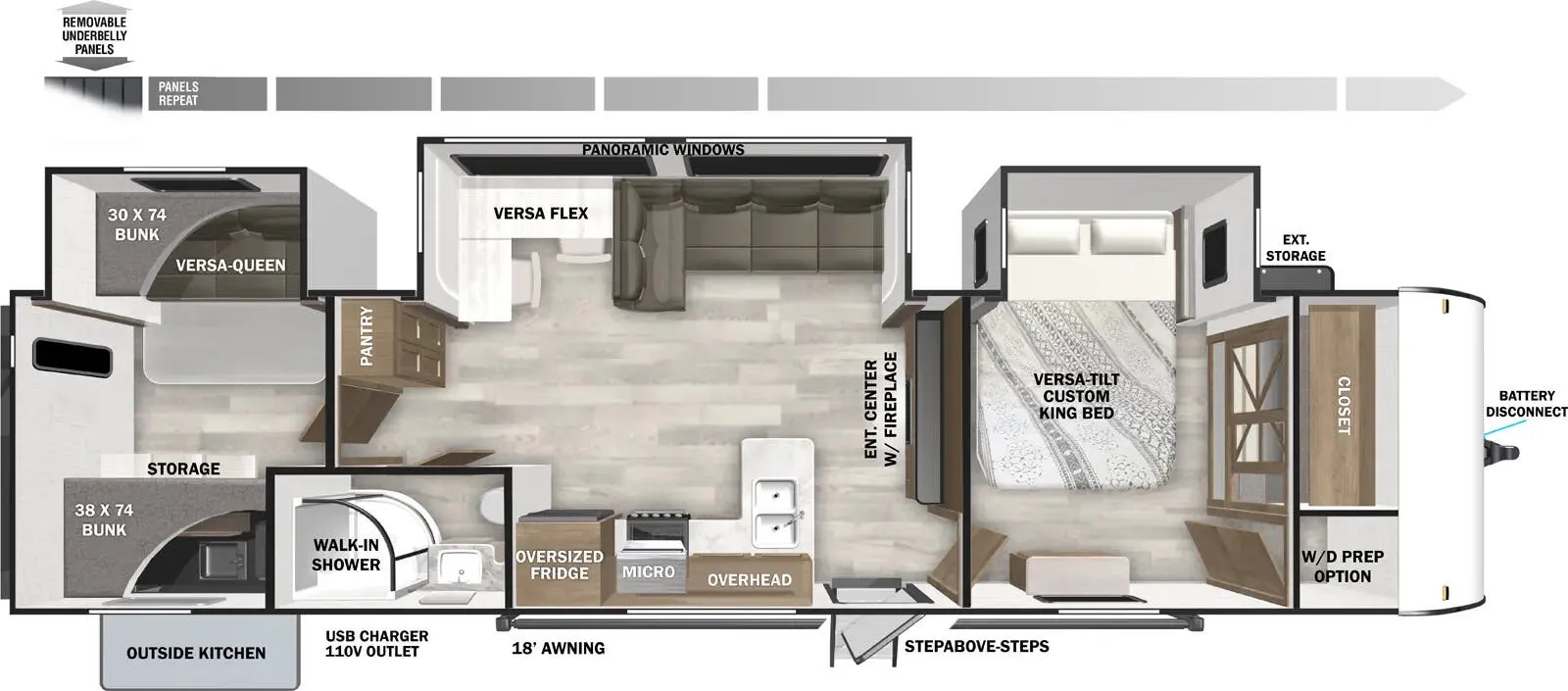2026 Forest River Salem 33TS - Floor plan