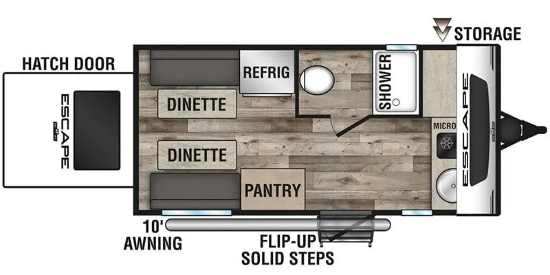 K-Z Escape E14 Hatch floor plan