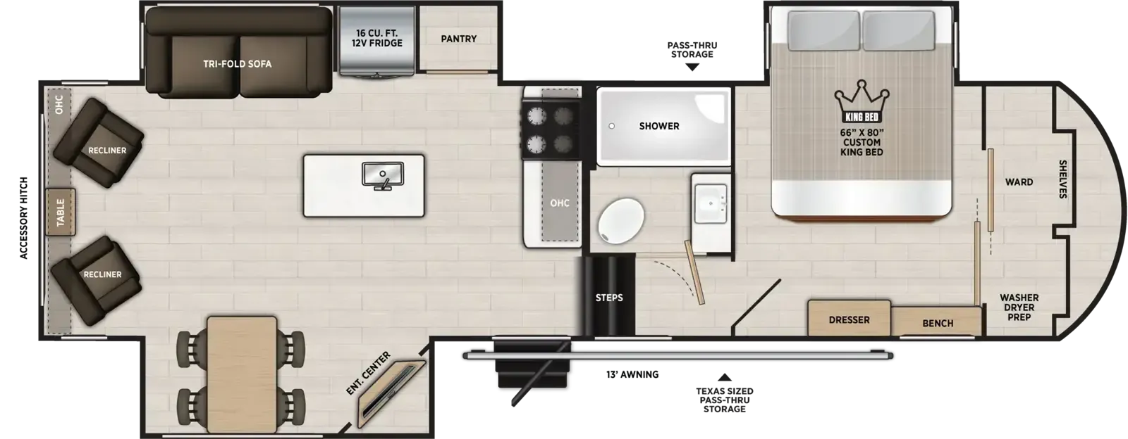 Forest River Salem Hemisphere 286RL floor plan