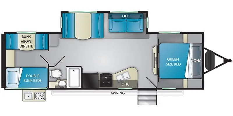 Heartland Sundance Ultra-Lite SDTT 291 QB floor plan
