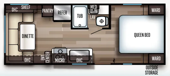 Forest River Cherokee Grey Wolf 20RDSE floor plan