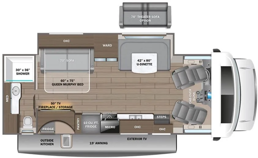 Entegra Coach Odyssey 26M floor plan