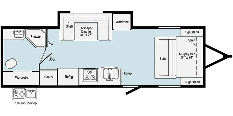 Winnebago Hike H210RB floor plan