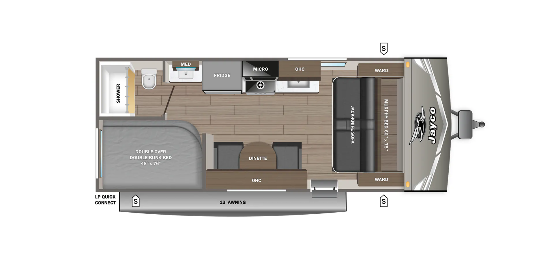 Jayco Jay Flight 211MBW floor plan