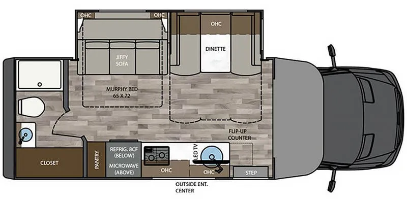 Renegade RV Vienna 25RML floor plan