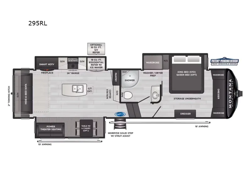 2023 Keystone Montana High Country 295RL floor plan