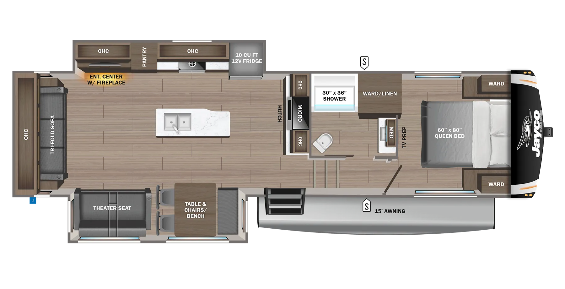 2024 Jayco Eagle HT 29RLC - Floor plan