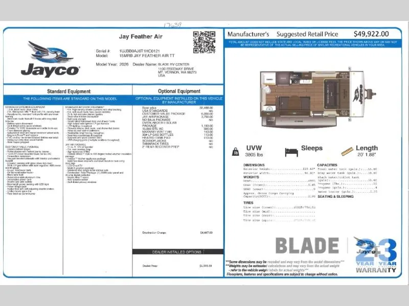 2026 Jayco Jay Feather Air 15MRB - Photo 3