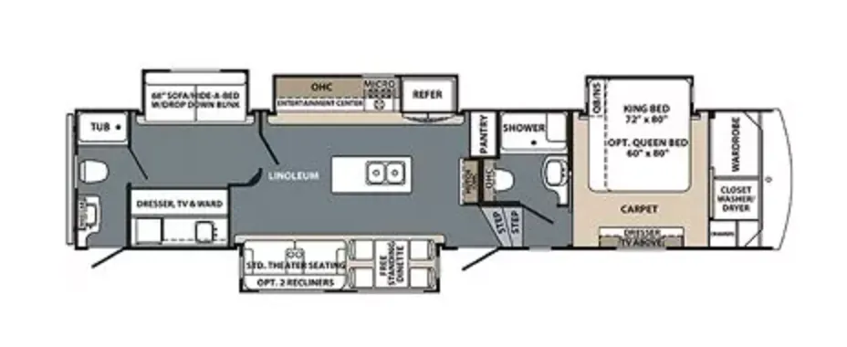 Forest River Cardinal Explorer 383BH floor plan
