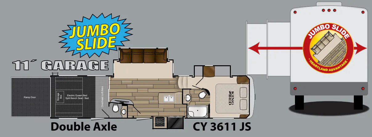 Heartland Cyclone 3611 JS floor plan