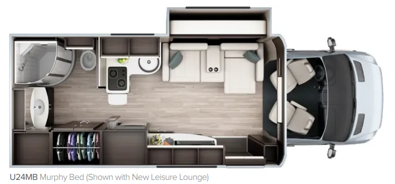 Leisure Travel Unity U24MB floor plan