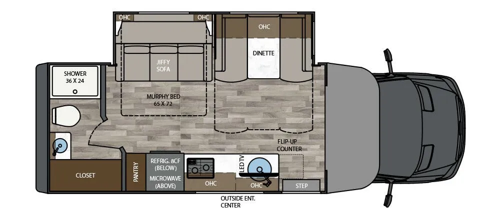 2026 Renegade RV Vienna 25RML - Floor plan