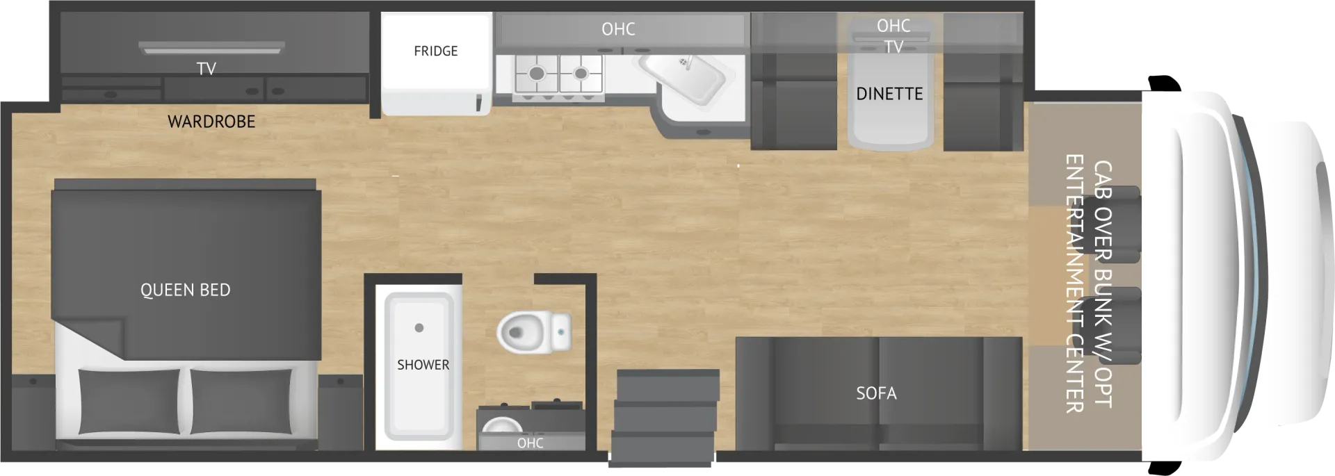 2027 NeXus RV Rebel 30R - Floor plan