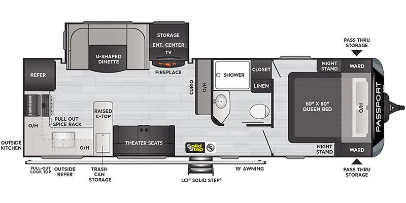 Keystone Passport Grand Touring 2704RKWE GT floor plan