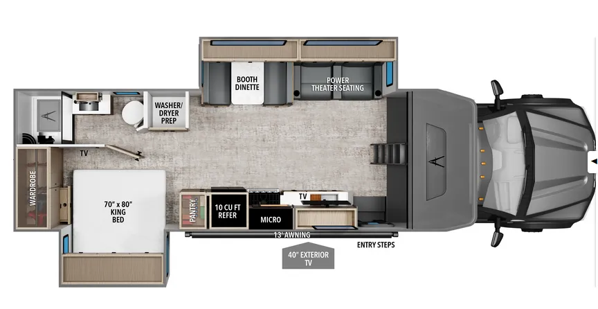 2027 Grand Design Lineage Series F 31ZW5 - Floor plan