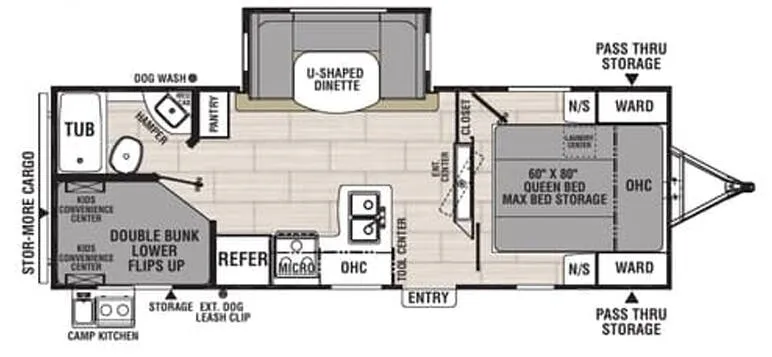 Coachmen Northern Spirit 2454BH floor plan