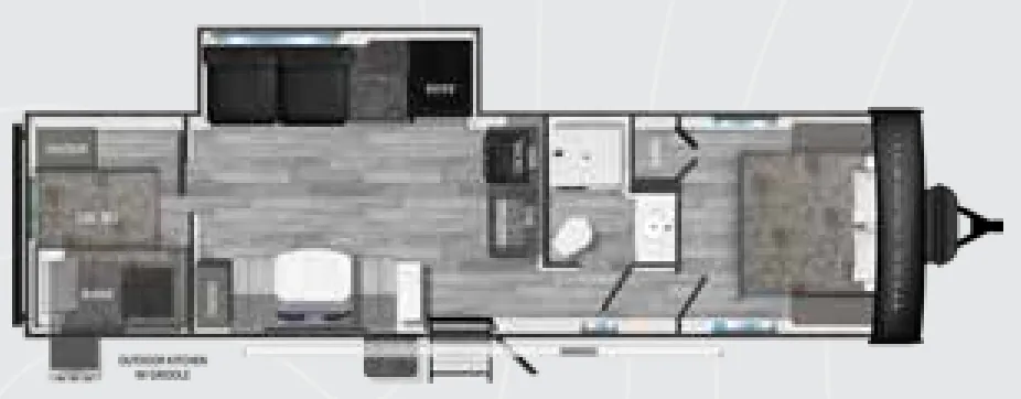 Heartland Trail Runner 321BHQB floor plan