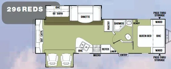 Coachmen Freedom Express 296REDS floor plan