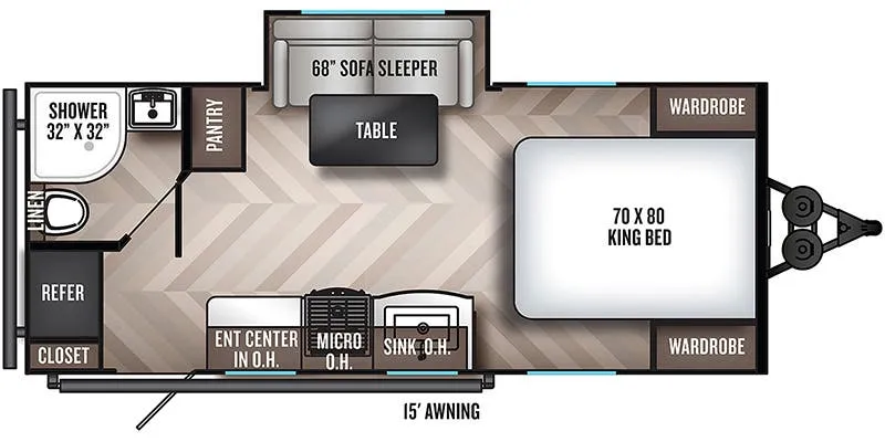 Palomino Solaire 205 SS floor plan