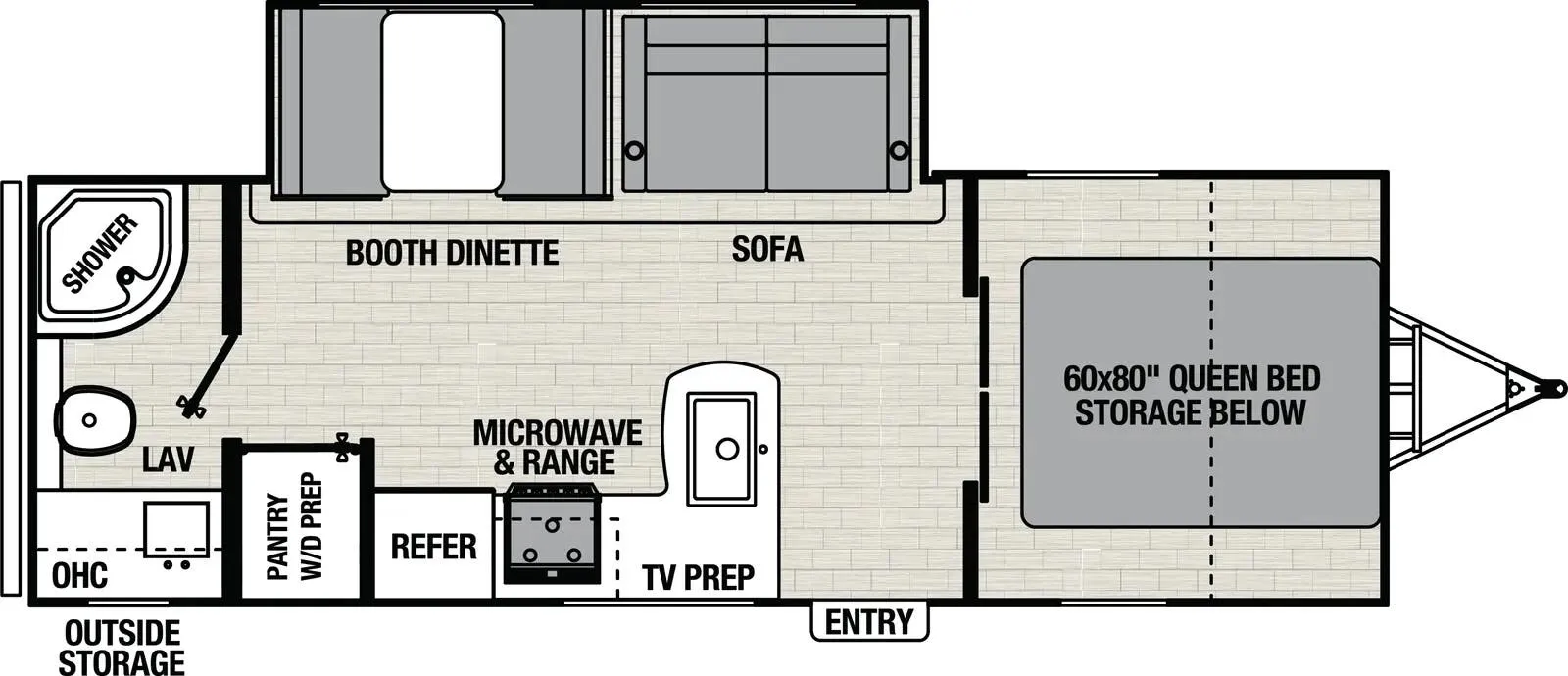 2025 Coachmen Northern Spirit 24RB - Floor plan