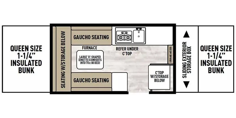 Coachmen Clipper LS 128LS floor plan