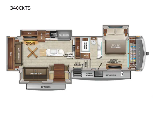 2022 Jayco North Point 340CKTS - Photo 2