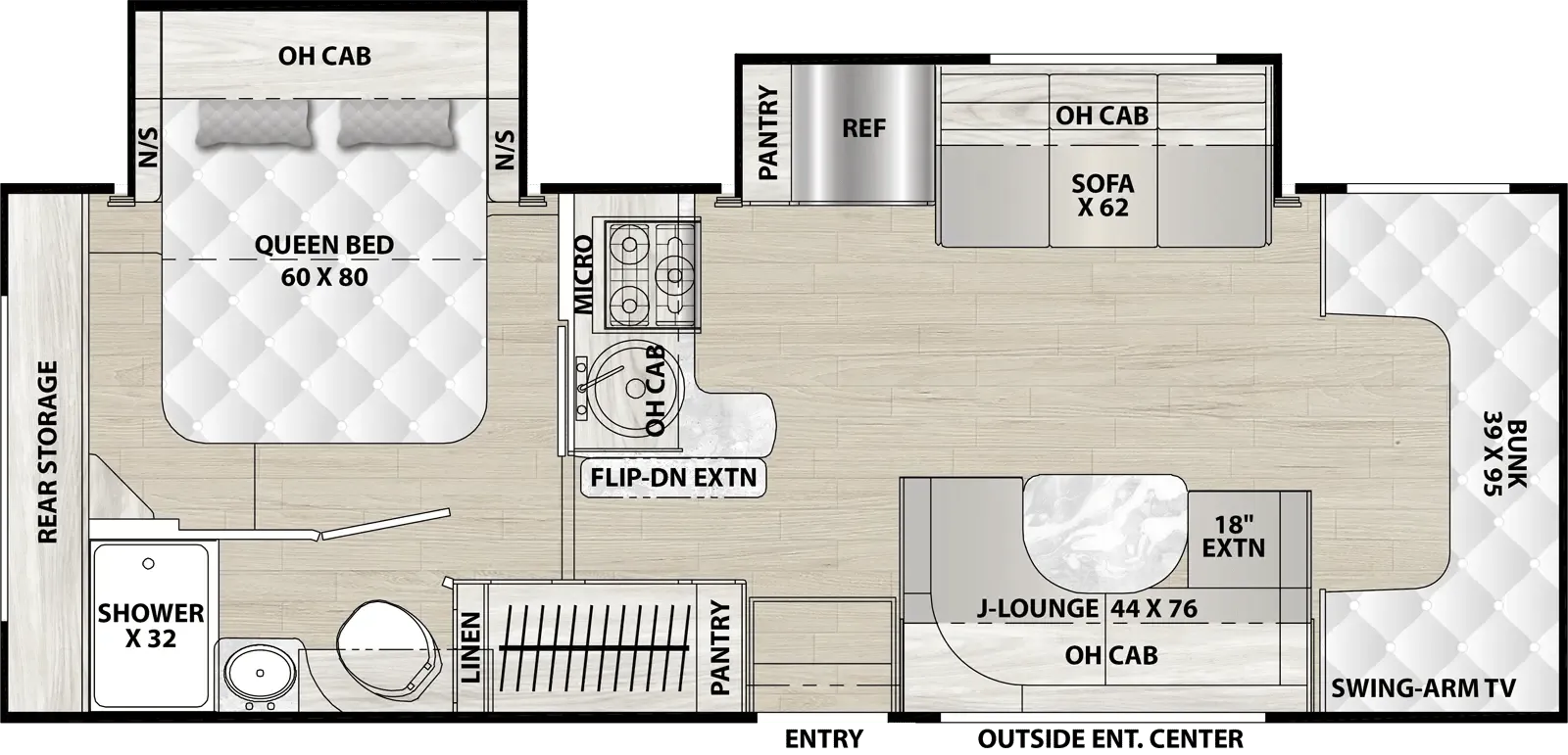 2026 Coachmen Cross Trail 26XG - Floor plan