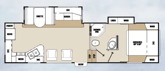 Coachmen Chaparral Lite 272RKS floor plan