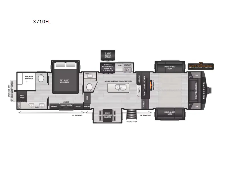 2026 Keystone Alpine 3710FL - Photo 3