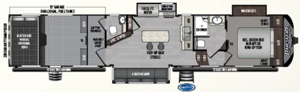 Keystone Raptor 415 floor plan