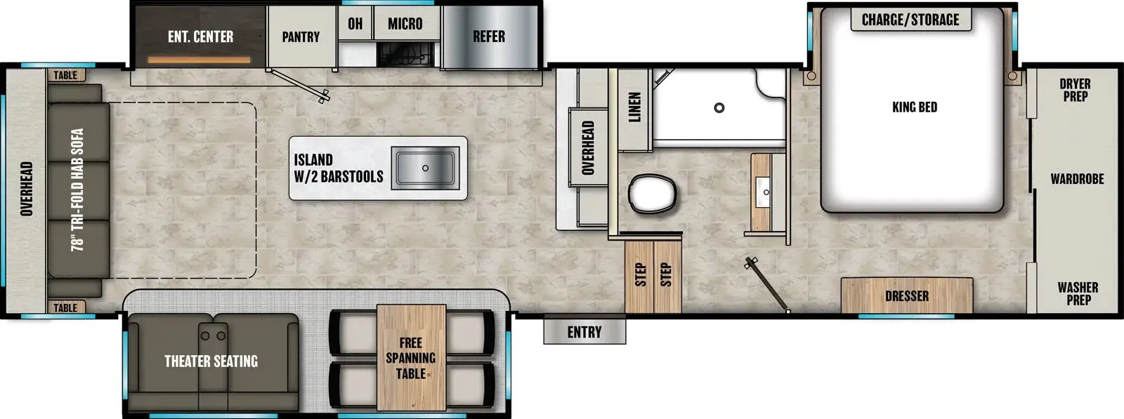 Shasta Phoenix 336RL floor plan