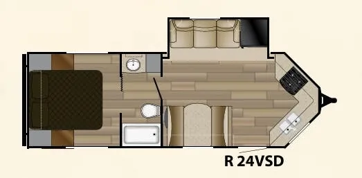 Cruiser RV Radiance Touring 24VSD floor plan