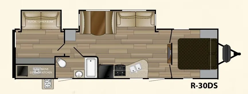 Cruiser RV Radiance 30DS floor plan