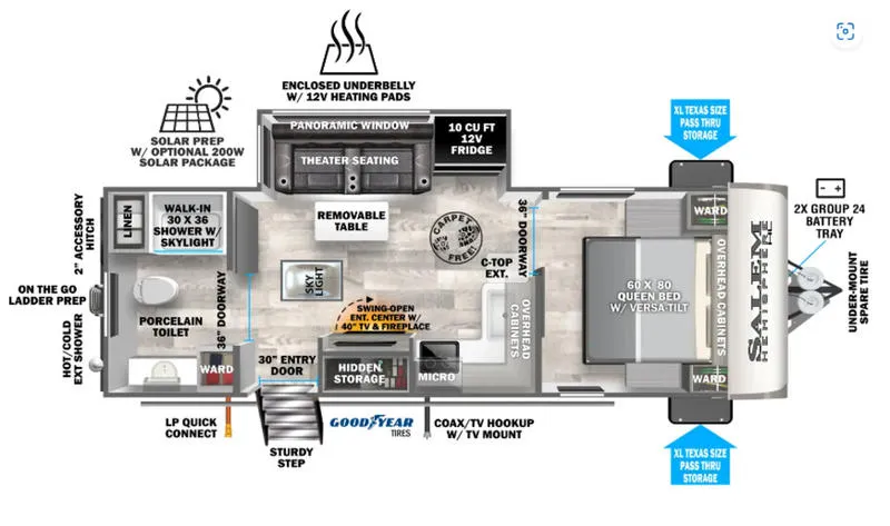 2024 SALEM 22RBHL 22RBHL floor plan
