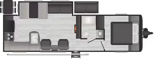 2023 Keystone Hideout 28RKS - Floor plan