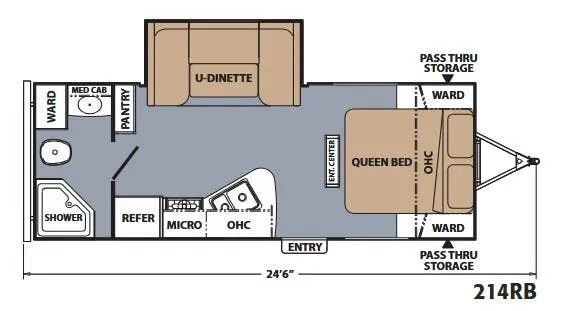 Coachmen Apex 214RB floor plan
