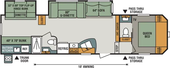 K-Z Sportsmen 302BHK floor plan