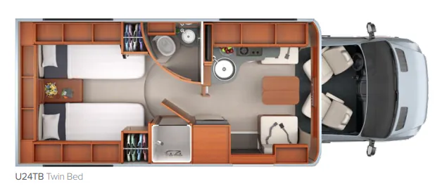 Leisure Travel Unity U24TB floor plan